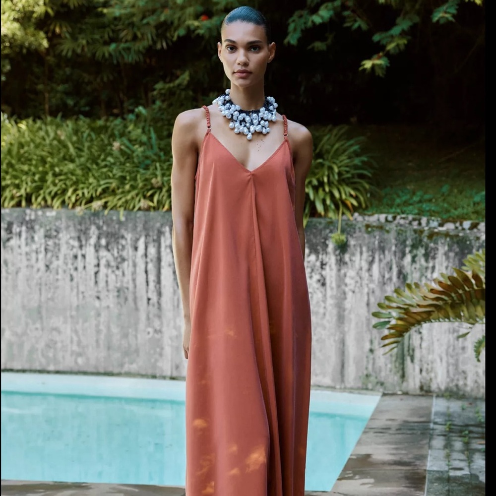Zara Terracotta Maxi Dress